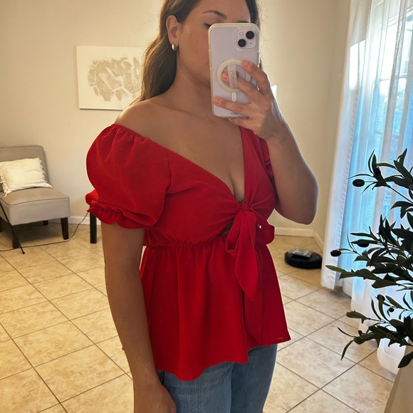 Red blouse - Picture 2 of 2